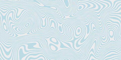 Abstract psychedelic retro background with distorted liquid wavy line pattern