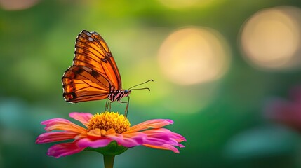 Fototapeta premium Butterfly on Flower