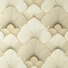 アールデコ幾何学壁紙