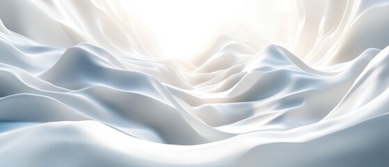 Fototapeta premium Abstract white textures with subtle 3D depth