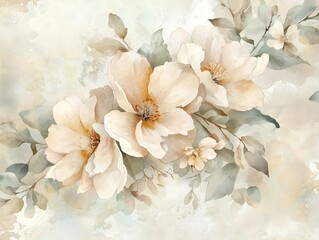 Delicate Floral Arrangement in Soft Pastel Tones
