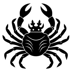 king crabs vector silhouette illustration