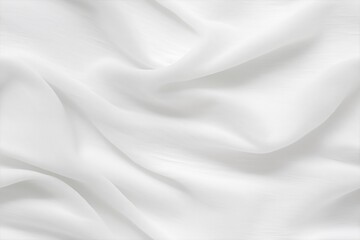 Smooth, flowing white fabric with soft folds and creases, creating a sense of elegance and simplicity.