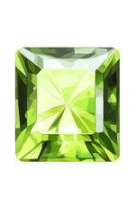 A stunning green gemstone with a brilliant cut, perfect for jewelry designs and luxury items. Captivating and eye-catching.