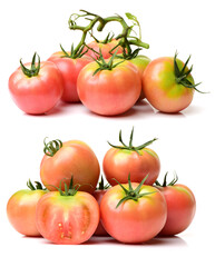 fresh tomato isolated on white background