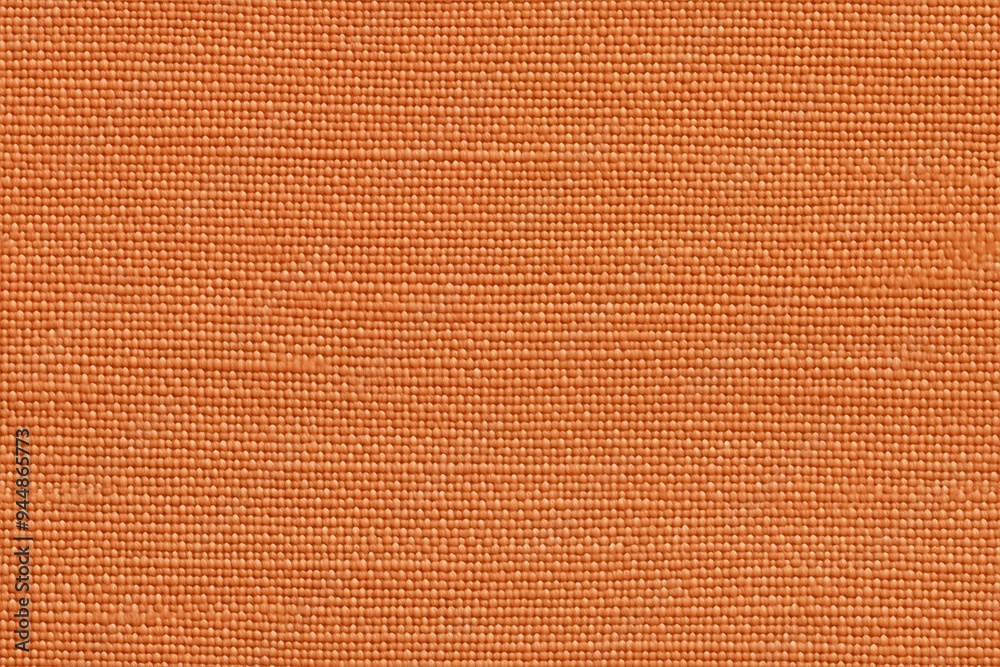 Wall mural Textured orange batiste cotton fabric, showcasing a woven pattern and a warm hue.