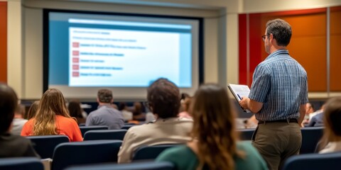 a conference presentation slide, with research findings being shared with an academic audience