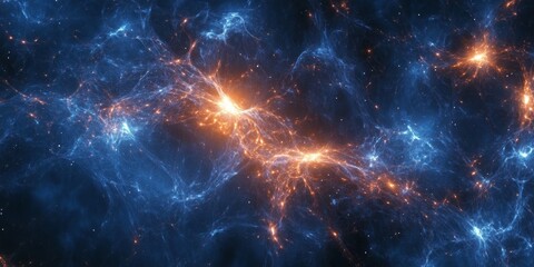 Fototapeta premium cosmic background radiation, with the faint glow of the early universe captured in stunning detail