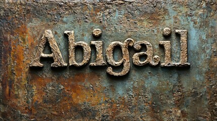 Textured Plaser personalized name postcard perfect for decor.