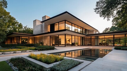 Fototapeta premium Modern Architecture and Landscape Design