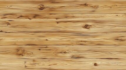 Fototapeta premium Wooden surface with natural grain patterns and textures. The wood has a warm, light brown color with visible knots and lines, creating a rustic appearance.