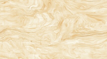 Fototapeta premium A smooth, abstract texture resembling marble with soft swirls of beige and cream tones, ideal for backgrounds or design elements.