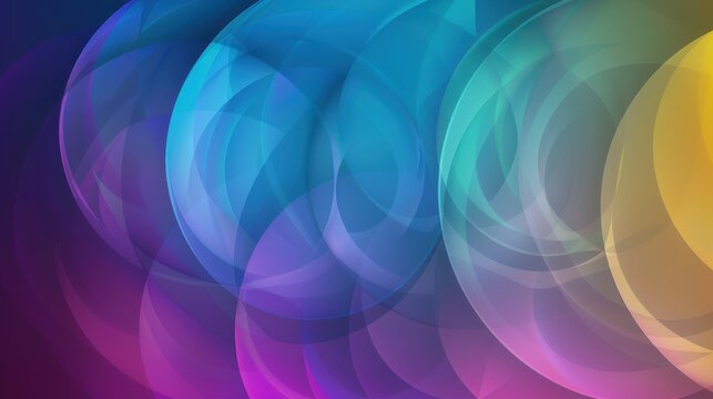 Calm Harmony in Radial Circles - Abstract Composition for Creative Services, Wellness Products & Lifestyle Brands