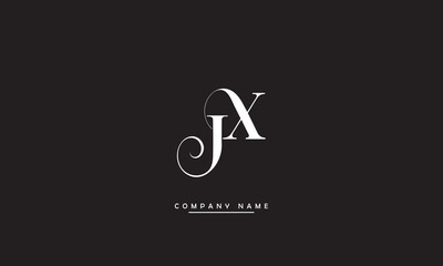 JX, XJ, J, X Abstract Letters Logo Monogram