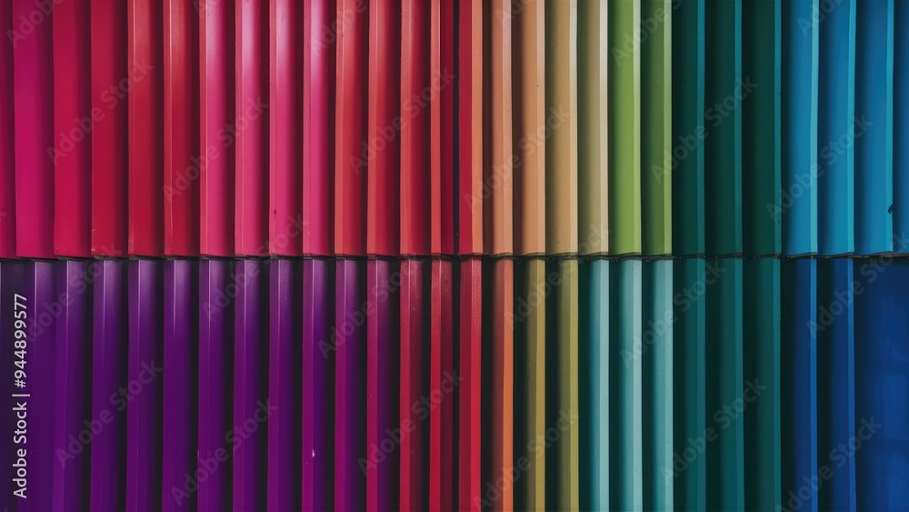 Poster multicolored gradient vertical lines with motion blur background