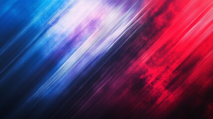 Vibrant abstract background with blue and red streaks creating a dynamic visual effect.