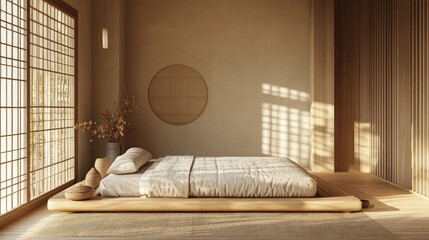 Minimalist Japanese Bedroom Interior Design