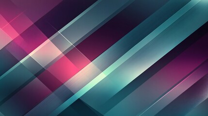 Obraz premium Abstract geometric background with vibrant shades of blue, pink, and purple.
