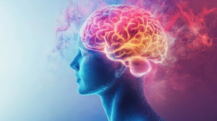 Obraz premium Psychology. the scientific study of mind and behavior. the behavior of humans and nonhumans, both conscious and unconscious phenomena and mental processes.