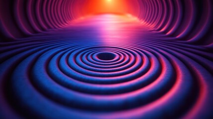 Abstract Colorful Ripples