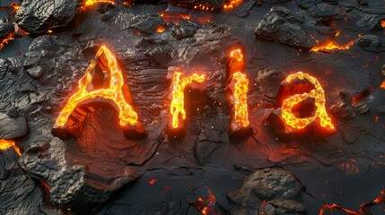 Lava personalized name postcard perfect for decor.