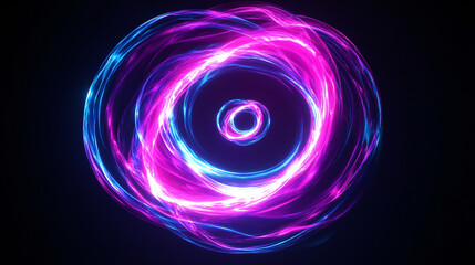 Abstract Neon Light Vortex