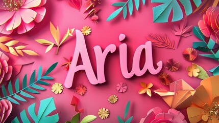 Paper Craft personalized name postcard perfect for decor.