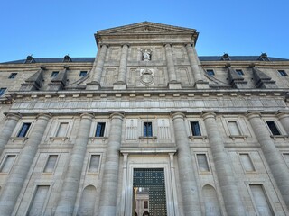 Fototapeta premium Royal Site of San Lorenzo de El Escorial near Madrid in Spain