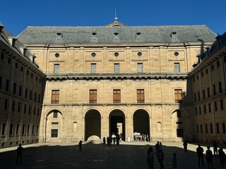Fototapeta premium Royal Site of San Lorenzo de El Escorial near Madrid in Spain
