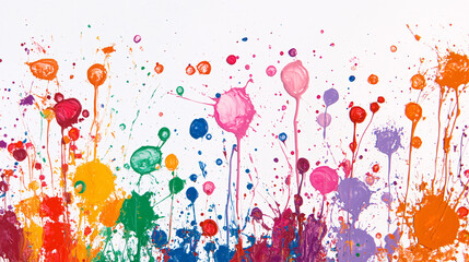Fototapeta premium Colorful Paint Splatter Background