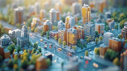 Embracing the Future: Smart City Utilizing AI Technology concept