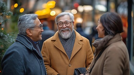 Seniors meet with a banker to discuss retirement planning choices and make decisions about their future financial security that are well-informed.