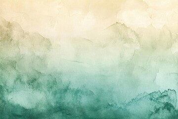 A soft gradient watercolor background featuring shades of green and beige, perfect for artistic projects and calming visuals.