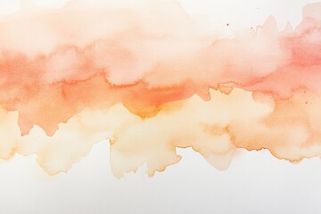 Fototapeta premium Soft and gentle watercolor abstract in warm orange and cream tones, perfect for backgrounds or artistic projects.