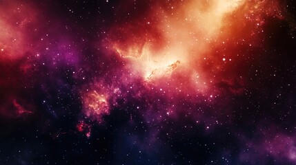 Abstract background featuring a galaxy and cosmic elements