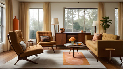 Fototapeta premium A sophisticated, luxurious living room