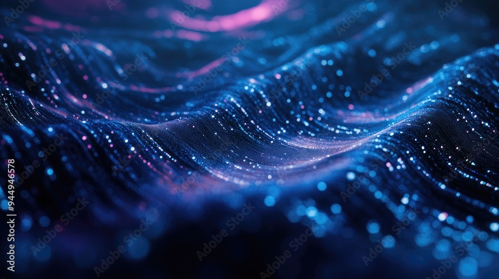 Poster abstract digital data backdrop with 3d rendering effects