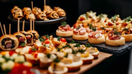 Hispanic Heritage Month: A Vivid Display of Spanish Tapas on a Darkened Table Setting