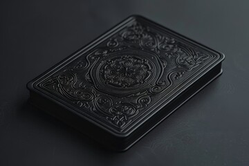 Fototapeta premium A matte and minimal card back design for a fantasy occult game based on Dante's Inferno.