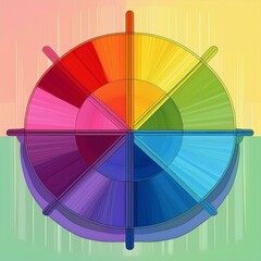 Obraz premium palette, pattern, color, rainbow, wallpaper, colorful, texture, stripes, design, line, art, yellow, illustration, vector, blue, red, purple, yellow, orange, vertical, green