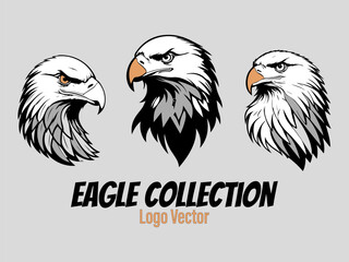 head of a eagle vector