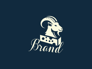 goat logo abstract design