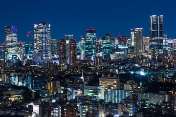 Naklejka premium 東京夜景 六本木・麻布台・虎ノ門