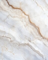 Obraz premium Elegant marble texture featuring soft beige and white tones with graceful veining, perfect for interior design projects.