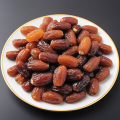 Natural delicious Dates in Clean Background