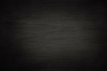 Black wooden wall background, texture of dark bark wood with old natural pattern for design art work, top view of grain timber.