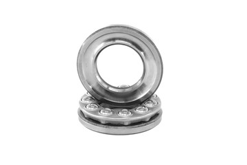Thrust ball bearing isolated on white background