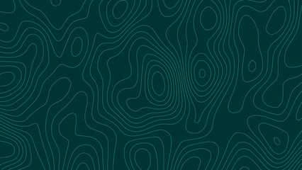 Multi layers green color texture 3D paper cut layers in gradient vector banner, Geographic mountain relief. Topographic map lines,