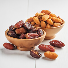 Natural delicious Dates in Clean Background