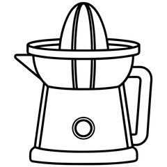 Electric Juicer line art vector